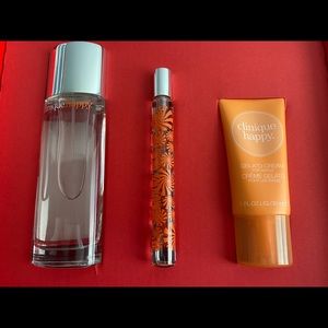 CLINIQUE HAPPY 3 Piece”Wear It & Be Happy”Fragrance Boxed Gift Set NEW